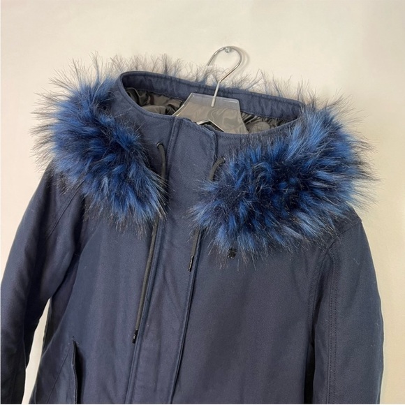 G-Star NWOT Rovic Boyfriend padded parka coat navy S - Picture 4 of 15